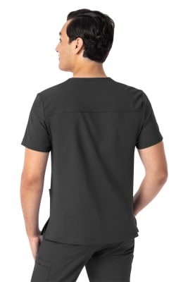 POLERA CLINICA HOMBRE MATRIX 5502 NEGRA