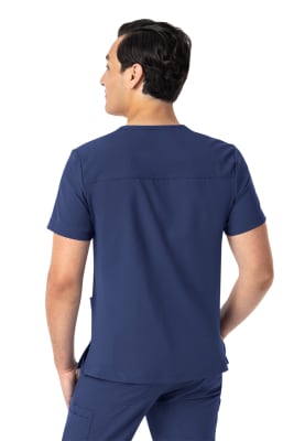 POLERA CLINICA HOMBRE MATRIX 5502 AZUL MARINO