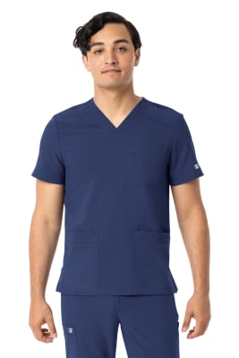 POLERA CLINICA HOMBRE MATRIX 5502 AZUL MARINO