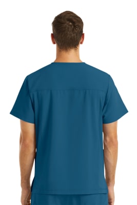 POLERA CLINICA HOMBRE MOMENTUM 5802 AZUL PETROLEO