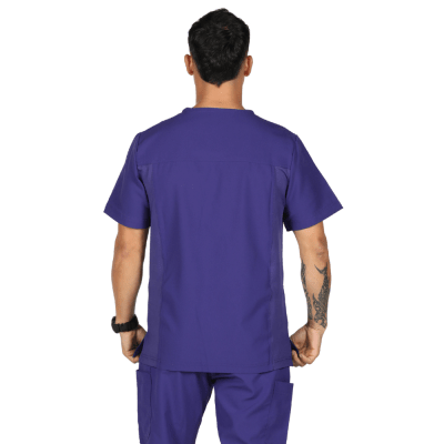 POLERA CLINICA HOMBRE MOMENTUM 5802 MORADA
