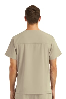 POLERA CLINICA HOMBRE MOMENTUM 5802 CAFÉ CLARO