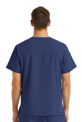 POLERA CLINICA HOMBRE MOMENTUM 5802 AZUL MARINO