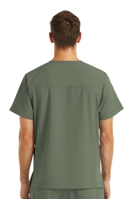 POLERA CLINICA HOMBRE MOMENTUM 5802 VERDE OLIVO