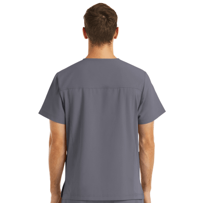 POLERA CLINICA HOMBRE MOMENTUM 5802 GRIS OSCURO