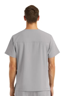 POLERA CLINICA HOMBRE MOMENTUM 5802 GRIS CLARO