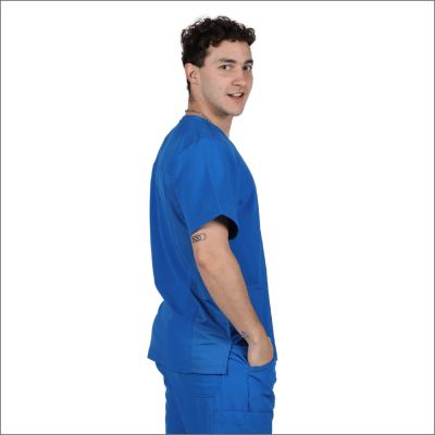 POLERA CLINICA HOMBRE MOMENTUM 5802 AZUL REY