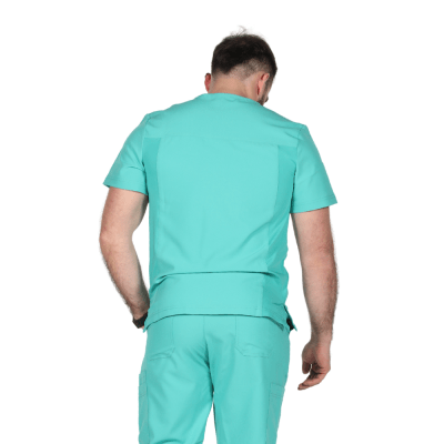 POLERA CLINICA HOMBRE MOMENTUM 5802 VERDE QUIRURGICO