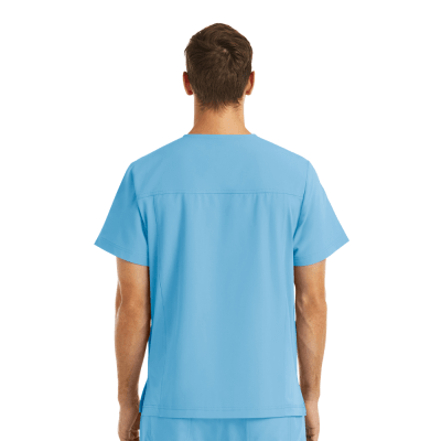 POLERA CLINICA HOMBRE MOMENTUM 5802 TURQUESA