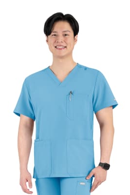 POLERA CLINICA HOMBRE MOMENTUM 5802 TURQUESA