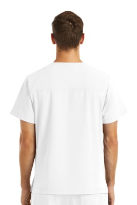 POLERA CLINICA HOMBRE MOMENTUM 5802 BLANCA