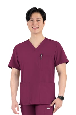 POLERA CLINICA HOMBRE MOMENTUM 5802 BURDEO