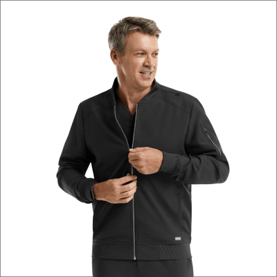 CHAQUETA CLINICA HOMBRE MOMENTUM 5861 NEGRA