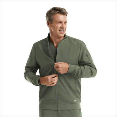 CHAQUETA CLINICA HOMBRE MOMENTUM 5861 VERDE OLIVO
