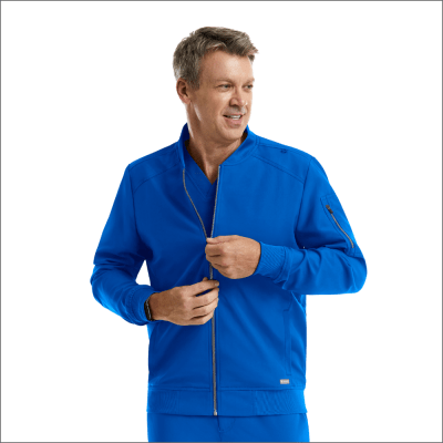 CHAQUETA CLINICA HOMBRE MOMENTUM 5861 AZUL REY