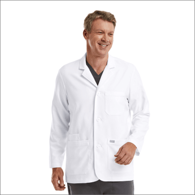 DELANTAL CLINICO CORTO HOMBRE MOMENTUM 5873 BLANCO