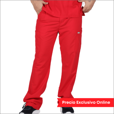 PANTALON CLINICO HOMBRE MOMENTUM 5891 ROJO