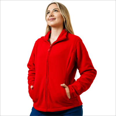 MICROPOLAR TÉRMICO PRACTICAL LINE MANGA LARGA MUJER 03008 ROJO