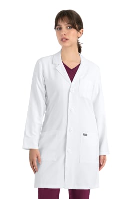 DELANTAL CLINICO LARGO UNISEX MOMENTUM 7555 BLANCO