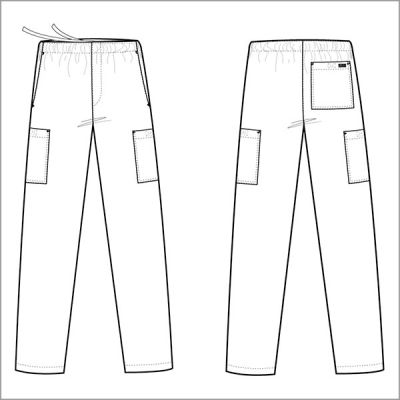 PANTALÓN CLÍNICO MEDCOUTURE 8734 GRIS PANTALÓN CLÍNICO MEDCOUTURE 8734 GRIS