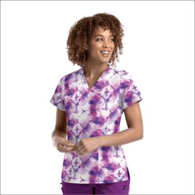 POLERA CLINICA MUJER ESTAMPADA MAEVN 9810 MYST