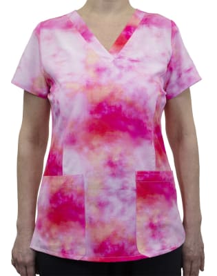 POLERA CLINICA MUJER ESTAMPADA MAEVN 9810 TDSR