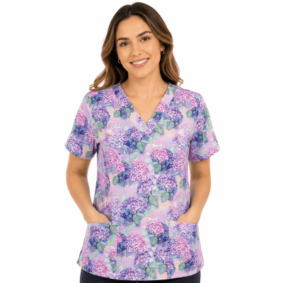POLERA CLINICA MUJER ESTAMPADA MAEVN 9810 SWHY