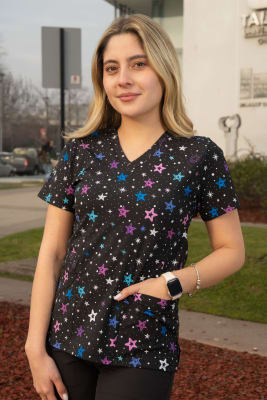POLERA ESTAMPADA CIELO BLACK MUJER GLOBAL