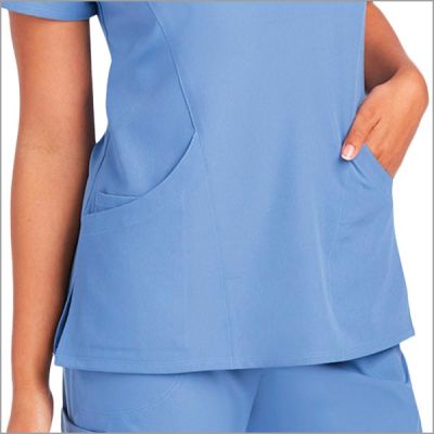 POLERA CLINICA TENS SKECHERS SK102-40 CELESTE POLERA CLINICA TENS SKECHERS SK102-40 CELESTE