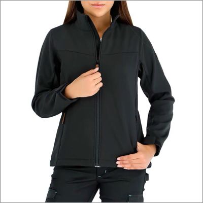 SOFTSHELL MUJER QUEBEC NEGRO