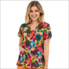 POLERA CLINICA MUJER ESTAMPADA ZAVATE 1054 BFBL1