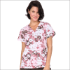 POLERA CLINICA MUJER ESTAMPADA ZAVATE 1054 FLCT1