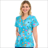 POLERA CLINICA MUJER ESTAMPADA ZAVATE 1054 GLPS1