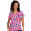 POLERA CLINICA MUJER ESTAMPADA ZAVATE 1054 LVST1