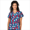 POLERA CLINICA MUJER ESTAMPADA ZAVATE 1054 RDWC1