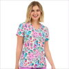 POLERA CLINICA MUJER ESTAMPADA ZAVATE 1054 SBLF1