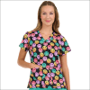 POLERA CLINICA MUJER ESTAMPADA ZAVATE 1054 SRVB1