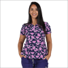 POLERA CLINICA MUJER ESTAMPADA MAEVN - 1767 SBM1