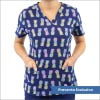 POLERA CLINICA MUJER ESTAMPADA MAEVN - 1767 TPP1