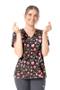 POLERA CLINICA MUJER ESTAMPADA MAEVN 1797 LVNT1