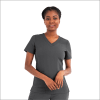 POLERA CLINICA MUJER MATRIX PRO 3901 GRIS JASPEADO1