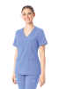 POLERA CLINICA MUJER MOMENTUM 5001 CELESTE1