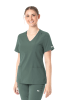 POLERA CLINICA MUJER MOMENTUM 5001 VERDE MUSGO1