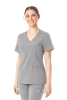 POLERA CLINICA MUJER MOMENTUM 5001 GRIS CLARO1
