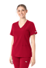 POLERA CLINICA MUJER MOMENTUM 5001 ROJA1