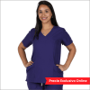 POLERA CLINICA MUJER MOMENTUM 5002 MORADA1