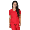 POLERA CLINICA MUJER MOMENTUM 5002 ROJA1
