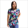 POLERA CLINICA MUJER ESTAMPADA GREEN TOWN 500V 1162NV1
