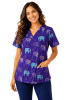 POLERA CLINICA MUJER ESTAMPADA GREEN TOWN 500V 1360PL1