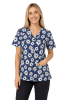 POLERA CLINICA MUJER ESTAMPADA GREEN TOWN 500V 1579GR1